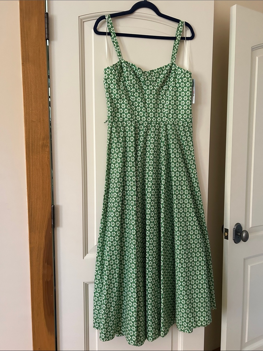 ANTONIO MELANI Green Floral Midi Sundress